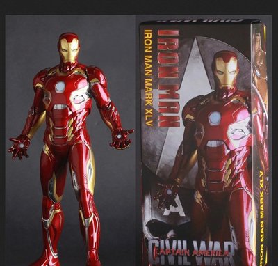 清倉【復仇者聯盟 】Iron Man 鋼鐵人 真人版 MK45 限量版 手辦 模型 盒裝