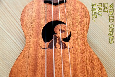【三木樂器】Anuenue ANN-WIC1 貓咪 21吋烏克麗麗 桃花心木 Soprano ukulele