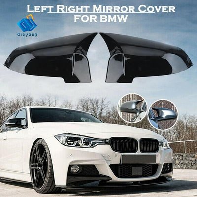 BMW 寶馬 5 系列 F10 F11 F18 2014-2017 亮黑色後視鏡蓋後視鏡蓋-飛馬汽車