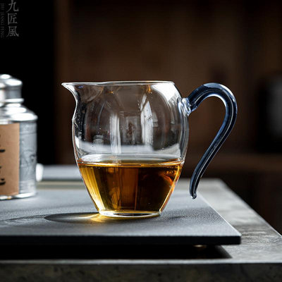 快速出貨 公道杯玻璃加厚高透耐熱分茶器翊口公杯高端茶海茶漏套裝臺灣茶具