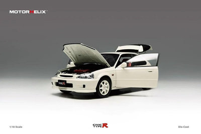 吉華@ 1/18 MotorHelix Honda Civic Type-R Late Version EK9 白色