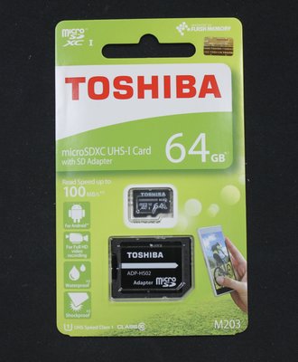 小牛蛙數位 東芝 TOSHIBA SDXC U1 64g 100M micro SD 公司貨 M203 記憶卡 高速卡