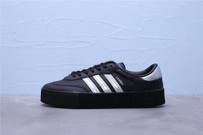 Adidas Originals Samba Rose W 黑銀 厚底 鬆糕鞋 休閒運動板鞋 女鞋 EE4682