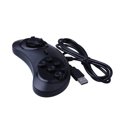 Usb 遊戲手柄遊戲控制器 6 個用於 SEGA USB 遊戲操縱桿支架的按鈕
