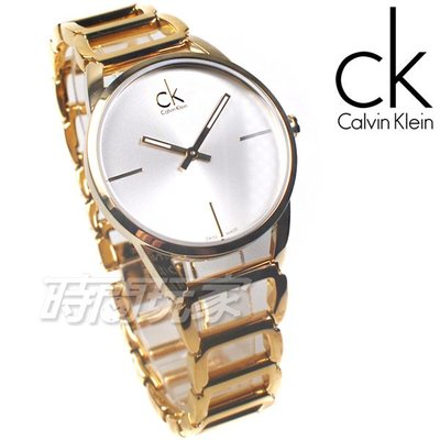 Calvin Klein CK 時尚潮流 摩登百搭 極簡迷人魅力 鏤空 女錶 金色 不銹鋼 防水 K3G23526