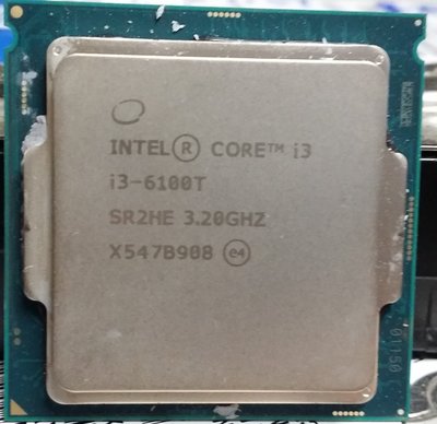 { 電腦水水的店 }~Intel cpu i3  6100T  / LGA1151腳位/3.2G 特價 $390 請自