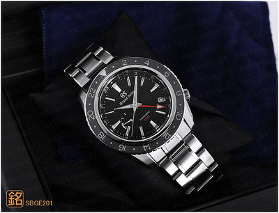 大銘腕錶 二手極新錶 Grand Seiko 黑圈GMT 兩地時間 44MM GS084305