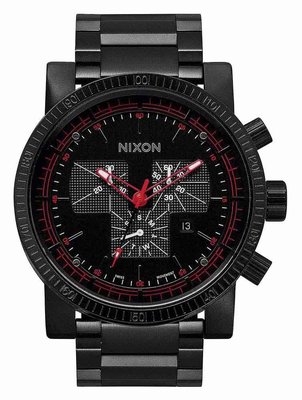 美國代購 NIXON 潛水錶 軍是風格 大錶面男性手錶 THE MAGNACON　金屬黑