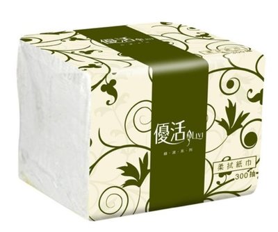 【免洗餐具】Livi優活300抽 柔拭紙巾(30包/箱)
