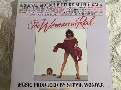 片經典愛情喜劇電影-紅衣女郎- LP二手電影原聲帶黑膠(美國精裝版）The Woman in Red : The Soundtrack