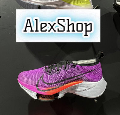艾力克斯 W NIKE AIR ZOOM TEMPO NEXT% 紫橘 氣墊慢跑鞋 女 CI9924-501 ㄇ6上7