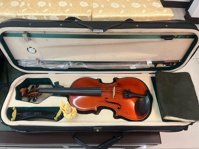 順風提琴@二手天然虎紋4/4單板（獨板）小提琴。