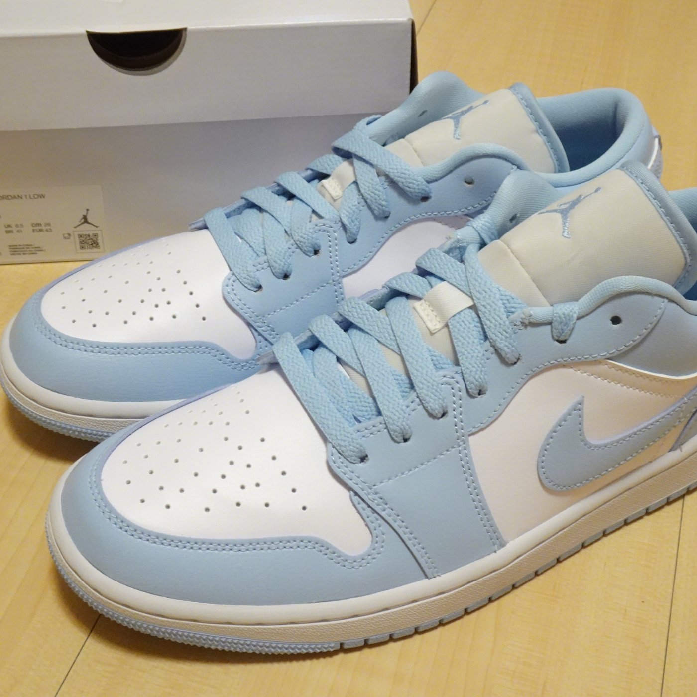 Nike Wmns Air Jordan 1 Low Aluminum 喬丹AJ1寶寶藍大學藍北卡藍