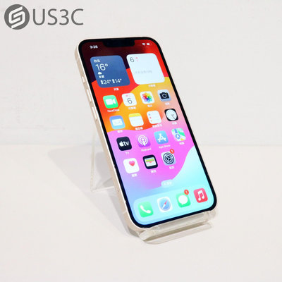 【US3C-青海店】台灣公司貨 Apple iPhone 13 128G 白色 6.1吋 OLED 臉部辨識 超廣角相機 二手5G手機 UCare店保6個月
