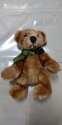 Harrods哈洛氏 特色泰迪熊-小熊綠色緞帶，是硬挺質感的小小熊