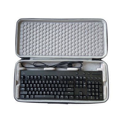 適用羅技G610有線機械104鍵 鍵盤收納保護硬殼便攜包袋套盒箱AF14