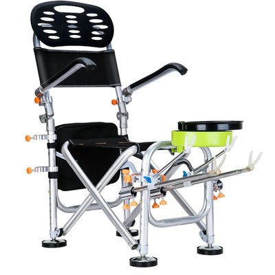 特賣-2022新款釣椅鋁合金釣魚椅子多功能折疊可躺便攜臺釣椅子漁具釣凳