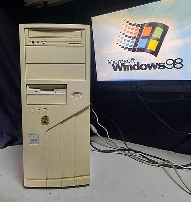 【窮人電腦】跑Windows 98系統！自組華碩P3賽揚工業主機出清！雙北可自取或親送！外縣可寄！