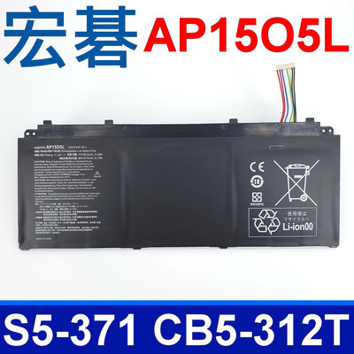 ACER AP15O5L 原廠規格 電池 AP15O3K Spin5 SP513-53N