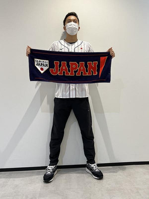貳拾肆棒球-日本帶回日職棒侍JAPAN代表長毛巾/Mizuno製造