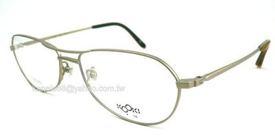 #嚴選眼鏡#= Kooki = 霧銅色純鈦材質雷朋款鏡架 全視線適用 日本製 公司貨