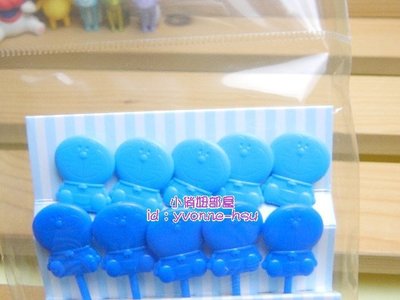 [雜貨類任3件滿500超取免運] Doraemon哆啦A夢頭型造型水果叉 三明治叉 10入組