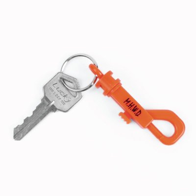 【Matchwood直營】Matchwood P-Hook KeyHolder 勾扣鑰匙圈 亮橘底黑字款 腰間穿搭配件