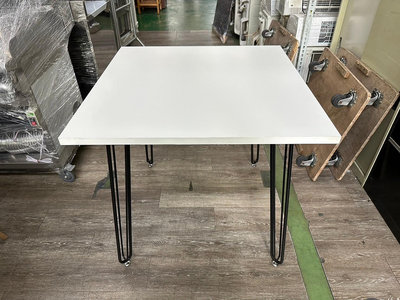 吉田二手傢俱❤白色方桌 餐桌 咖啡桌 工作桌 洽談桌 四方桌