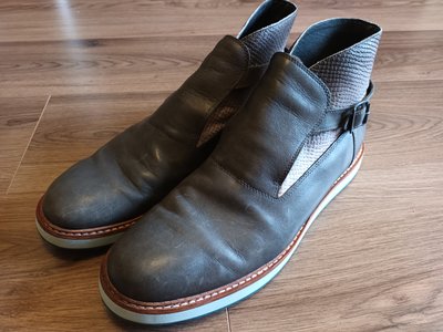 2 灰色皮質品牌休閒皮鞋 CAMPER Magnus Ankle Boots EU45 八成五新正品公司貨