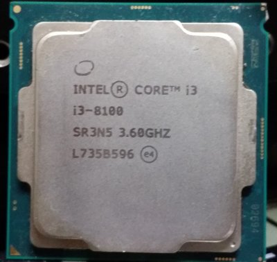 { 電腦水水的店 }~Intel cpu i3 - 8100  / LGA1151腳位/3.6G 特價1顆 $1500