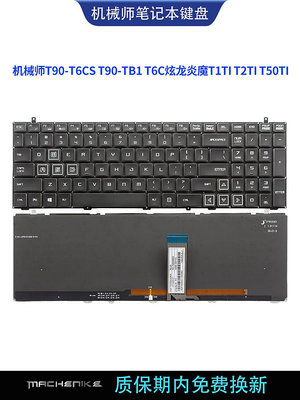 適用機械師T90-T6CS T90-TB1 T6C炫龍炎魔T1TI T2TI T50TI鍵盤