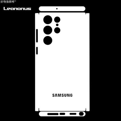 SAMSUNG 素色帶logo三星galaxy S22 S23 S24 Ultra Plus貼花皮膚背屏保護膜保護套3M【滿299出貨~】