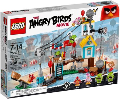 LEGO 樂高 Angry Birds 憤怒鳥：75824 Pig City Teardown