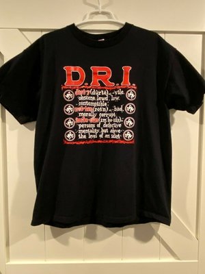 O美國進口正品滑板搖滾樂團T恤 D.R.I. 硬核龐克跑步始祖 THRASH METAL短袖衣服男女鞋滑板面輪吋DRI