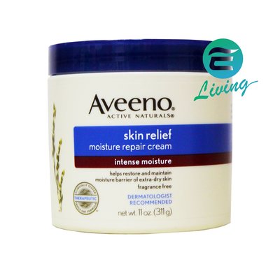 【易油網】【缺貨】Aveeno Skin Relief 燕麥加強型保濕無香乳霜 11oz /311g #15077