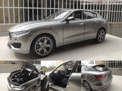 【Bburago 精品】1/24 Maserati Levante 瑪莎拉蒂 休旅車~全新品灰色~現貨特惠價~!!