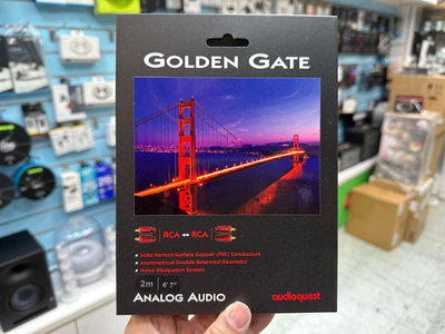 禾豐音響 2m 美國 Audioquest Golden Gate RCA-RCA 升級發燒線 公司貨