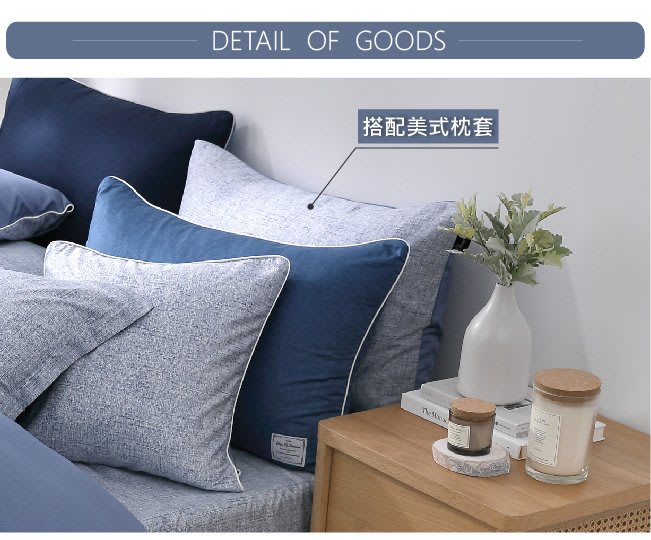 【OLIVIA 】DR950  美式薄枕套(兩入)  300織精梳純棉 都會簡約系列 台灣製