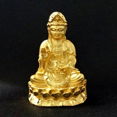 【天馬行銷】觀音菩薩 觀世音菩薩 5.4公分 佛像法像-金色