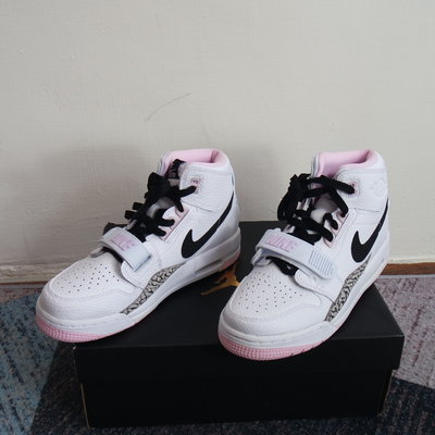 全新公司貨Nike Air Jordan Legacy 312 GS 白 黑 粉紅 爆裂紋 女鞋 AT4040-106
