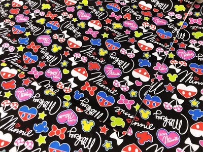 豬豬日本拼布 限量版權卡通布 迪士尼 米奇 米妮 繽紛世界 牛津布厚棉布料材質