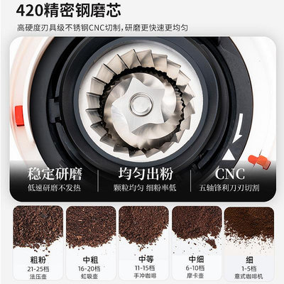 電動咖啡磨豆機家用咖啡豆研磨機手沖意式磨粉器全自動商用磨粉機