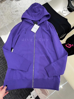 Givenchy 紫色拉鍊衛衣