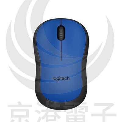 京港電子【310201010022】Logitech 羅技 M221 無線靜音滑鼠-藍色