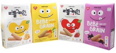 韓國【KEMY KIDS】貪吃凱米穀物小捲心-適用年齡( 9個月+ : 藍莓、香蕉紅蘿蔔)(12個月+ : 起司/草莓)