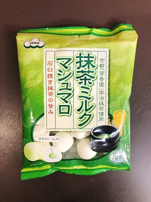 日本糖果 棉花糖 日系零食 EIWA伊華 抹茶棉花糖