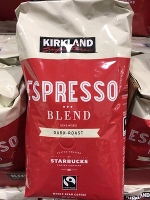 【日日小舖外送代購】[萊爾富] 好市多 Kirkland Espresso義式深度烘焙咖啡豆 紅包 每包1130克