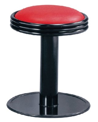 【上丞家具】台中免運 337-12 低吧檯椅(紅色) 吧椅 吧檯椅 固定 圓盤椅 圓椅