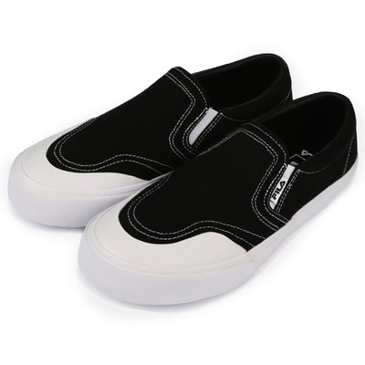 【AYW】FILA CLASSIC SLIP-ON CANVAS 黑色 經典復古 帆布 懶人鞋 平底鞋 休閒鞋 運動鞋