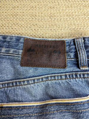 Timberland STONEHAM 刷色小直筒牛仔褲 赤耳牛仔褲 32 M號